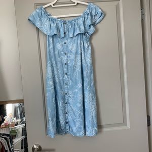 Off shoulder MUDD Jean dress